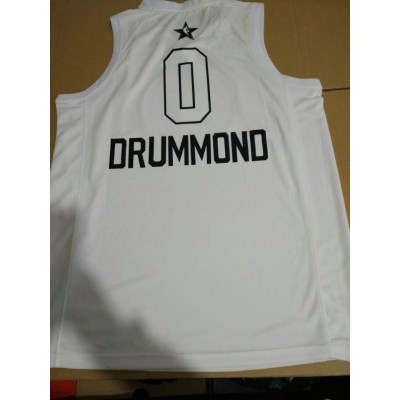 0 Drummond 2018 All Star Game jersey white