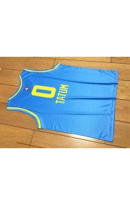 0 Jayson Tatum 2018 Rookie of the Year USA Blue Jersey