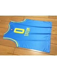 0 Jayson Tatum 2018 Rookie of the Year USA Blue Jersey