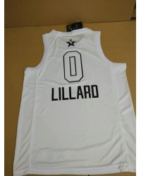 0 Lillard 2018 All Star Game jersey white