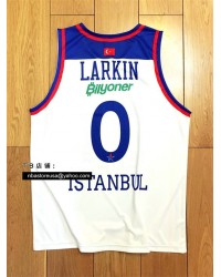 0 Shane Larkin Anadolu Efes Istanbul Euroleague Home Jersey White