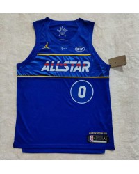 0 Tatum 2021 all star jersey blue player version