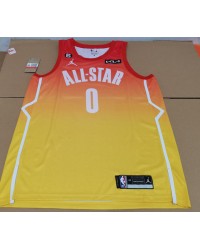 0 Tatum 2023 NBA All star games jersey yellow