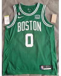 0 Tatum Celtics jersey green player version