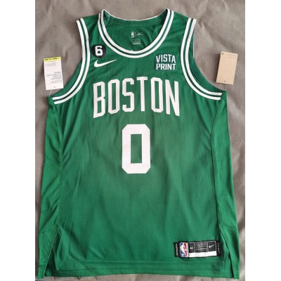 0 Tatum Celtics jersey green player version