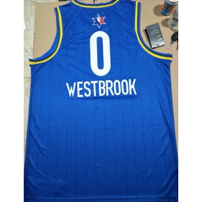 0 Westbrook 2020 All star game jersey blue