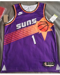 1 Booker Suns 2023-24 Classic jersey purple player version