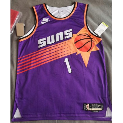 1 Booker Suns 2023-24 Classic jersey purple player version