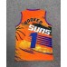 1 Booker Suns Hip hop basketball jersey orange