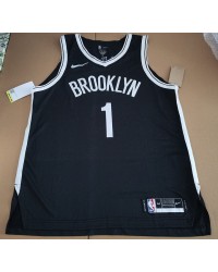 1 Bridges Brooklyn Nets jersey black player version