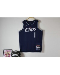 1 Harden Clippers 23-24 city jersey navy player version