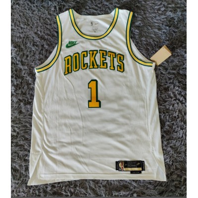 1 Mcgrady Rockets 22-23 throwback jersey white player version