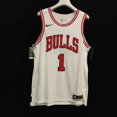 1 Rose Chicago Bulls jersey white player version