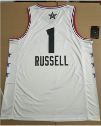 1 Russell Nets 2019 all star game jersey white