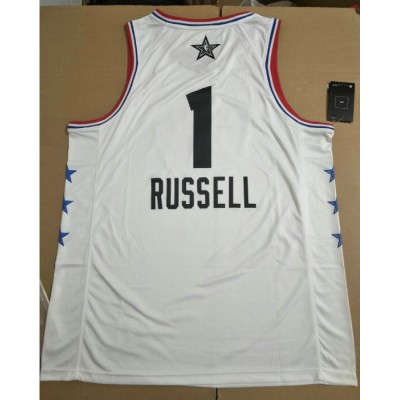 1 Russell Nets 2019 all star game jersey white