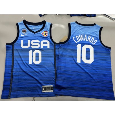 10 Edwards 2023 USA Dream jersey blue