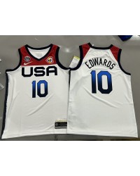 10 Edwards 2023 USA Dream jersey white