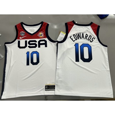 10 Edwards 2023 USA Dream jersey white