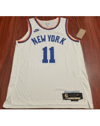 11 Brunson New York Knicks 75th Anniversary White Jersey player version