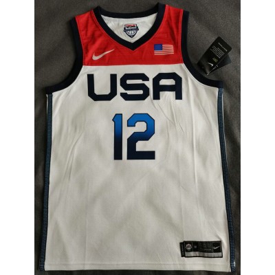 12 Holiday 2020 Olympic USA Team jersey white