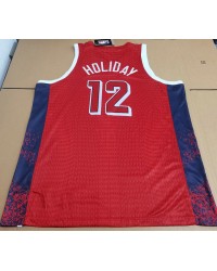 12 Holiday 2024 USA Team jersey red