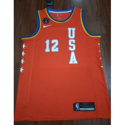 12 Morant 2020 All-Star Rookie Game USA Jersey