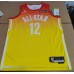 12 Morant 2023 NBA All star games jersey yellow