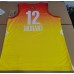 12 Morant 2023 NBA All star games jersey yellow