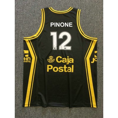 12 Pinone Estudiantes Caja Postal Basketball Jersey Black