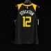 12 Stockton Jazz 2021 city jersey Black player version