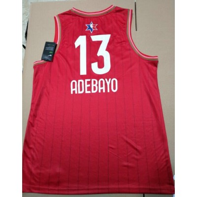 13 Adebayo 2020 All star game jersey red