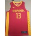 13 Gasol Spain FIBA Basketball world cup jersey red