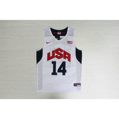 14 Davis 2012 Team USA Olympics Jersey White