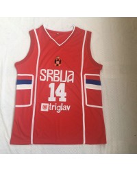 14 jokic srbija Team jersey red