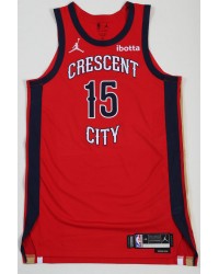 15 Alvarado New Orleans Pelicans 2023-24 city jersey red player version