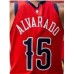 15 Alvarado New Orleans Pelicans 2023-24 city jersey red player version