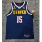 15 Jokic Denver Nuggets 75th Anniversary Navy Jersey player version with final patch