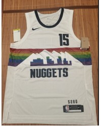 15 Jokic Nuggets 2019-20 city jersey white player version