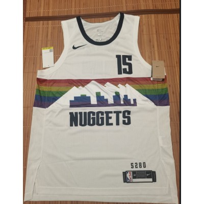 15 Jokic Nuggets 2019-20 city jersey white player version