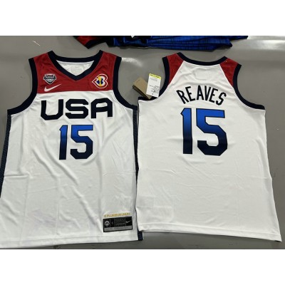 15 Reaves 2023 USA Dream jersey white