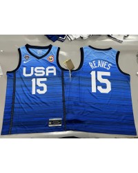 15 Reaves 2023 USA jersey blue