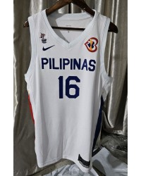 16 Alcantara Philippines 2023 FIBA jersey white