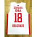 18 Scholes Red Star Belgrade Basketball Jersey red and white stripes