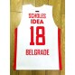 18 Scholes Red Star Belgrade Basketball Jersey red and white stripes