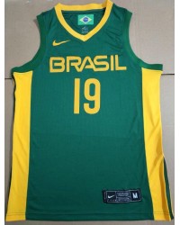 19 Barbosa 2019 brazil fiba jersey green