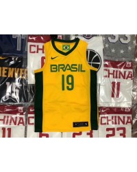 19 Barbosa 2019 brazil fiba jersey yellow