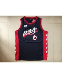 1996 Hardaway 6 Atlanta Olympic jersey Blue