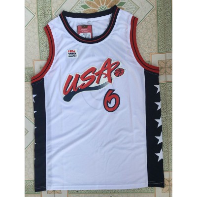 1996 Hardaway 6 Atlanta Olympic jersey white