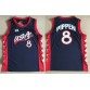 1996 Pippen 8 Atlanta Olympic jersey blue