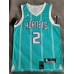 2 Ball Charlotte Hornets player version jersey green